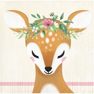 Napkins - Bev - Deer Little One - 2 ply - 16 pk