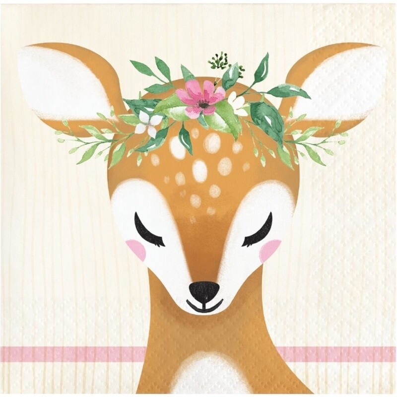 Napkins - Bev - Deer Little One - 2 ply - 16 pk