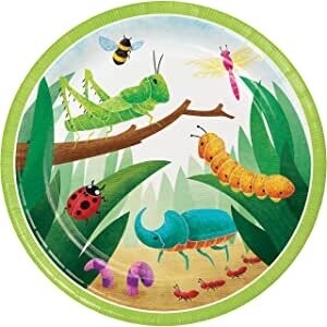 Plates LN  - Birthday Bugs - 8 pcs