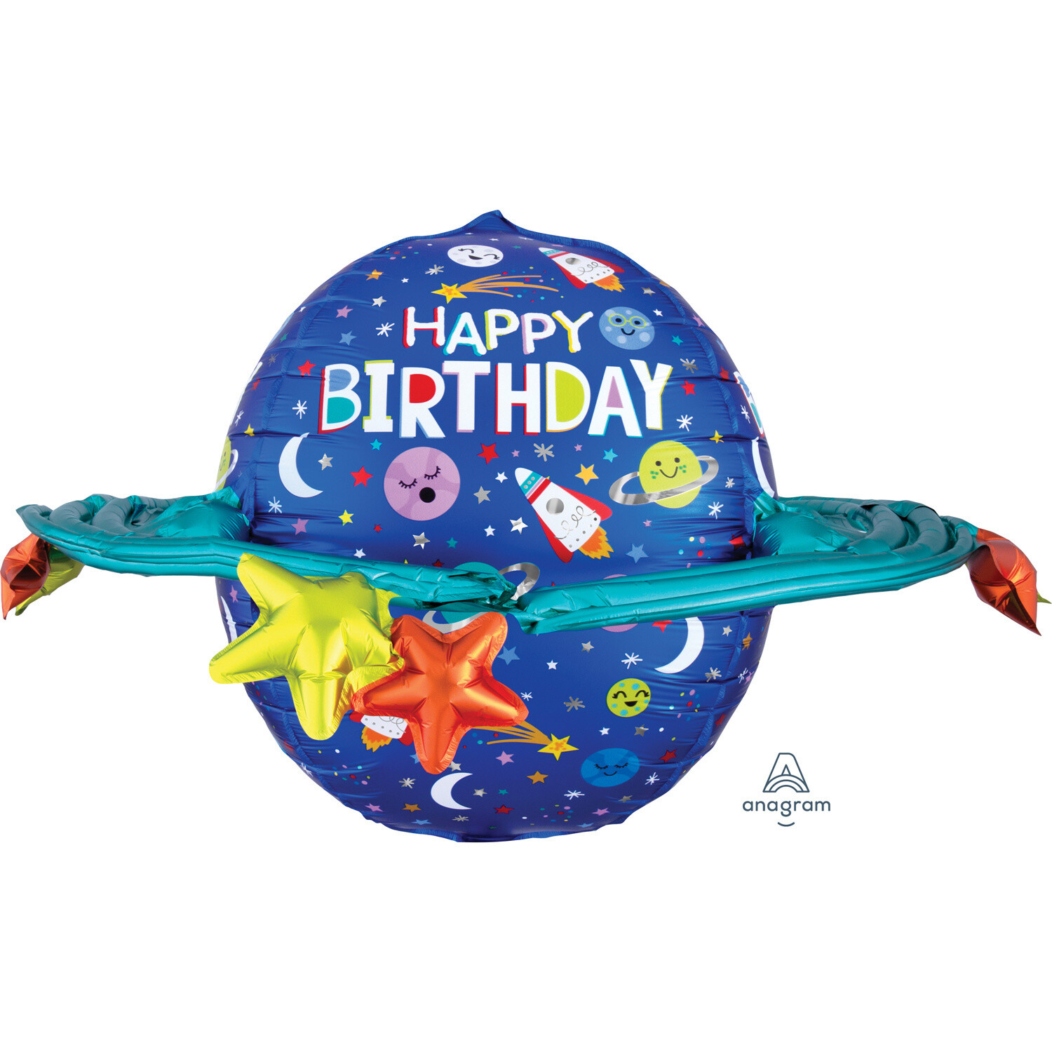 Foil Balloon - Supershape - Colorful Galaxy - 29&#39;&#39;