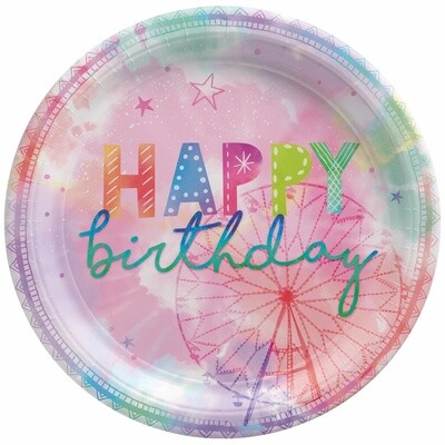 Plates - LN - Girl - Chella -8 pcs