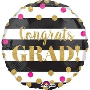 Foil Balloon - Congrats Grad - 18&quot;