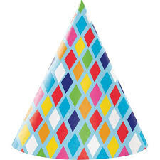 Hat - Bright Birthday - Adult - 8pkg