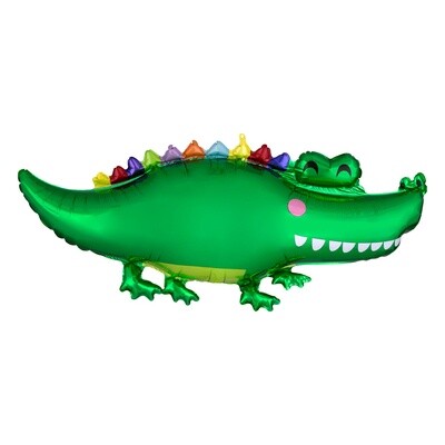 Foil Balloon - Happy Gator - Super shape 42&quot;