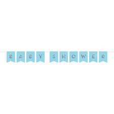 Banner - Blue &amp; Silver Celebration - 5.79ft x 6&#39;&#39; - 1pc