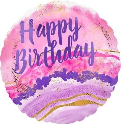 Foil Balloon - Watercolor Marble - 18&#39;&#39;