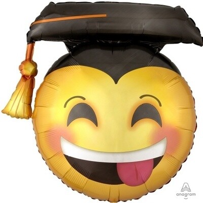 Foil Balloon - SuperShape - Grad Emoji - 26&#39;&#39;