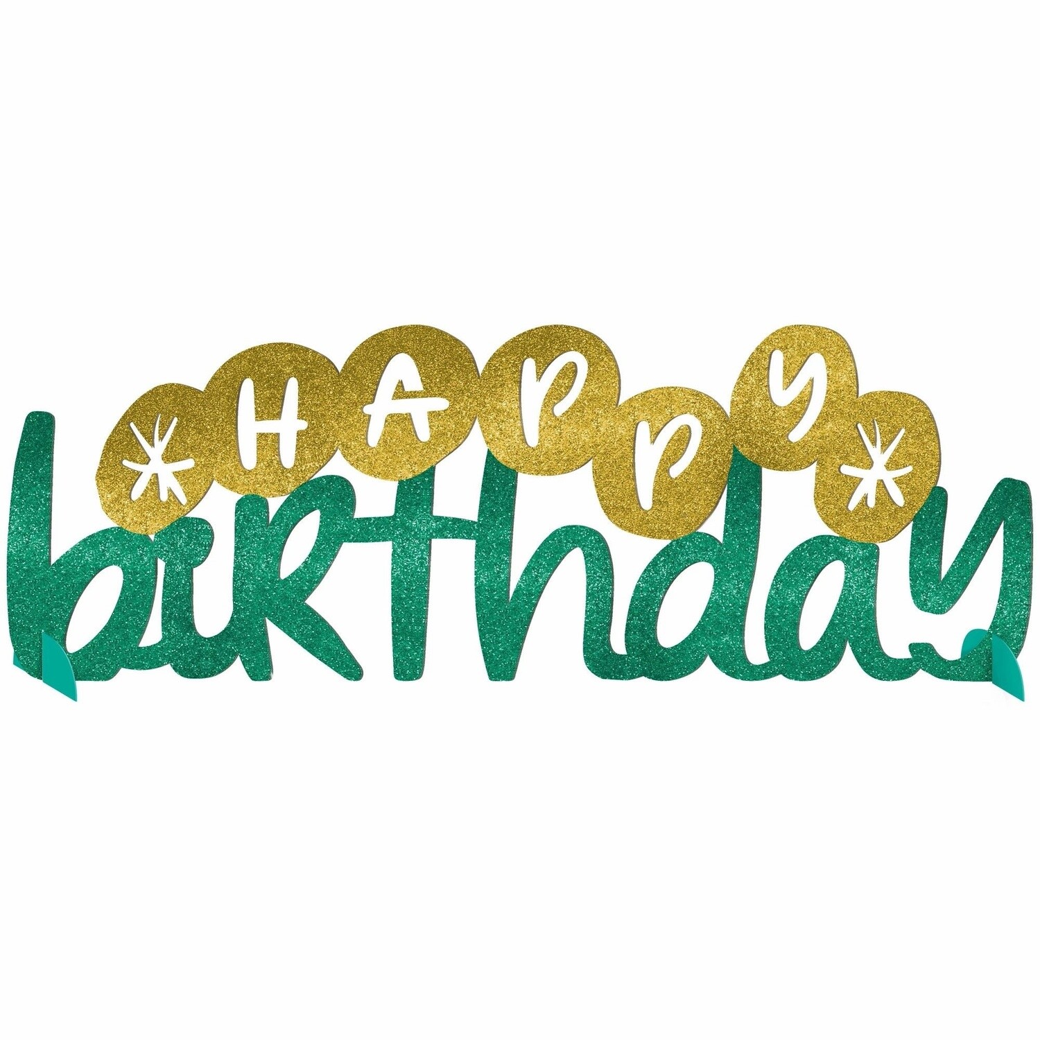 Table Decoration - Glitter - Happy Cake Day - 1pc