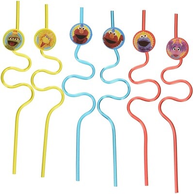 Silly Straws - Sesame Street - 12pcs