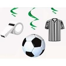 Hanging Decorations - 3D Soccer - 3pc