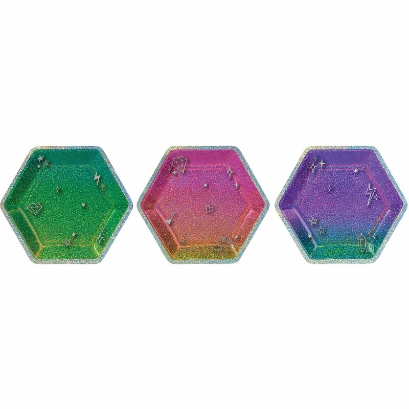 Plates - Bev - Sparkle - 8 pcs