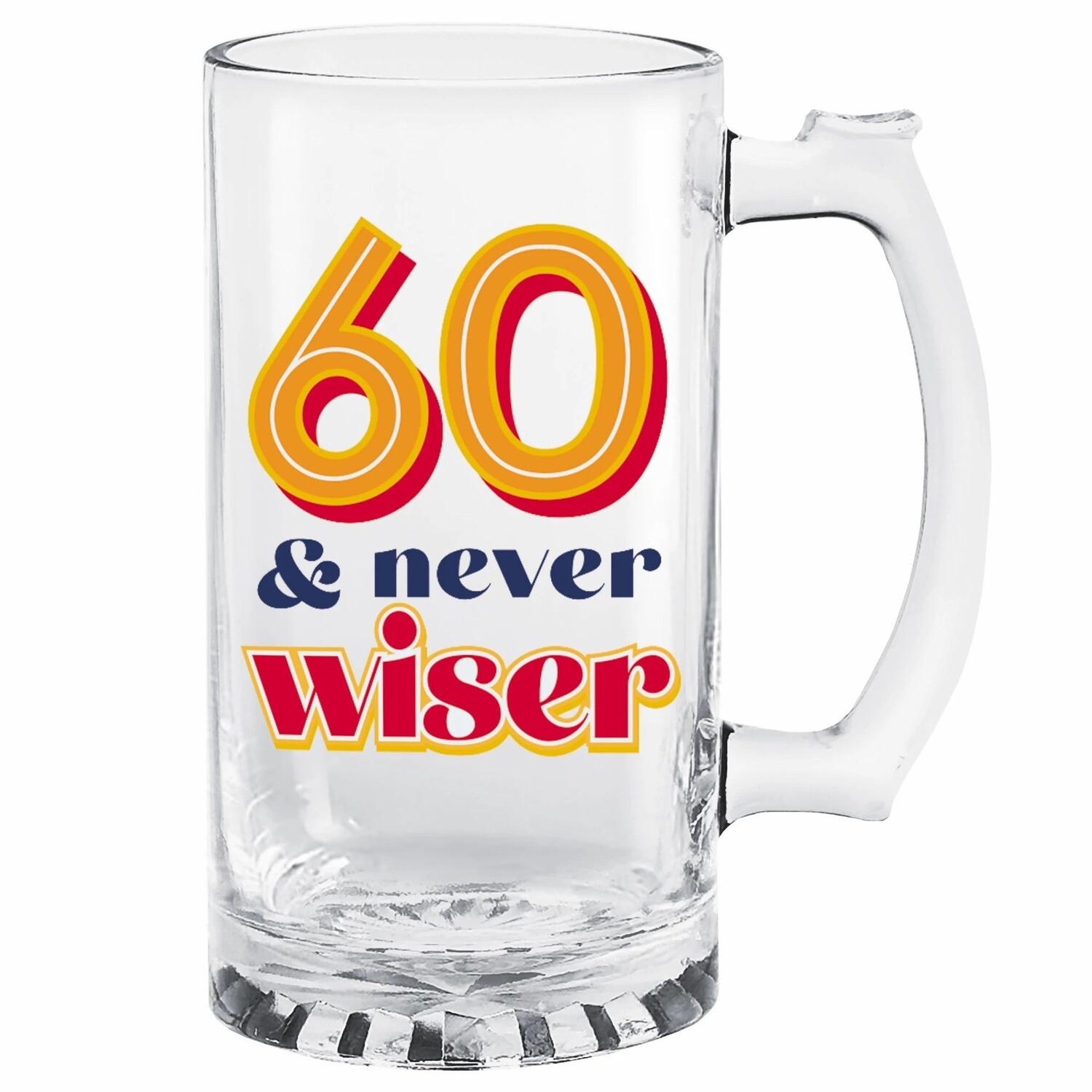 Glass - Tankard Bday 60 - 1pc