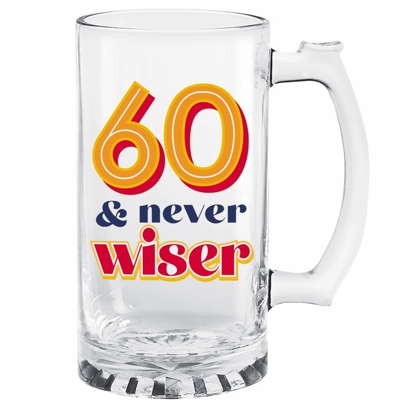 Glass - Tankard Bday 60 - 1pc