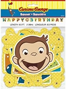 Banner - Curious George - 6.5ft - 1pc