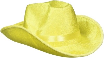 Cowboy Hat - yellow - one size - 1 PC
