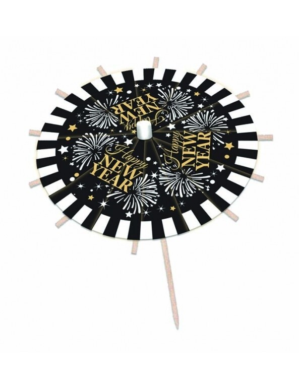 Drink Umbrellas - Happy New Year - 12pcs