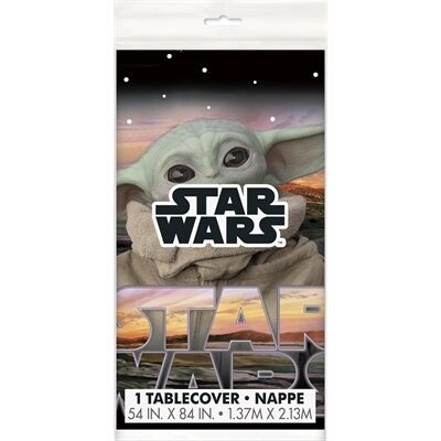 Tablecover - Plastic - Mandalorian/ Baby Yoda - 1pc