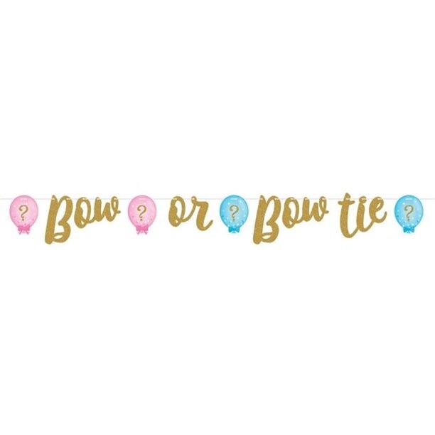 Banner - Gender Reveal - Glitter Gold