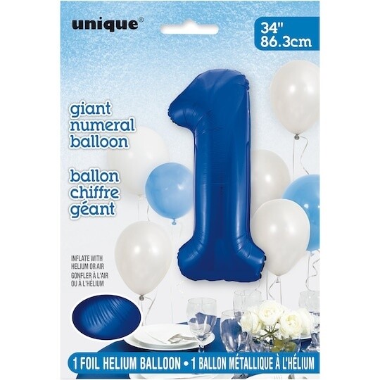 Foil Balloon - Royal Blue #1 - 34&quot;