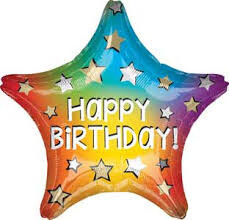 Foil Balloon - Happy Birthday Rainbow - 18&quot; - 1pc