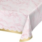 Table Cover - Pink marble - 54&quot; X 102&quot;