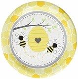 Plates - LN - Bumblebee Baby - 9&quot; - 8pkg