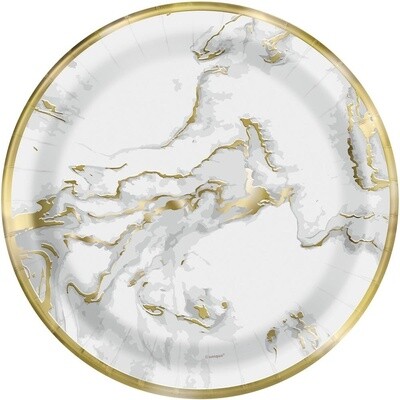 Plates BEV - Gold Marble