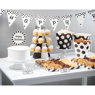 Treat Table Kit - Black and white - 27pcs