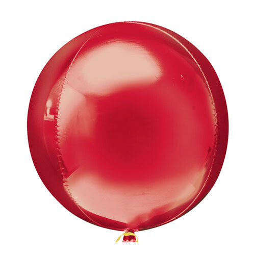 Foil Balloon - Orbz - Red - 15&quot;