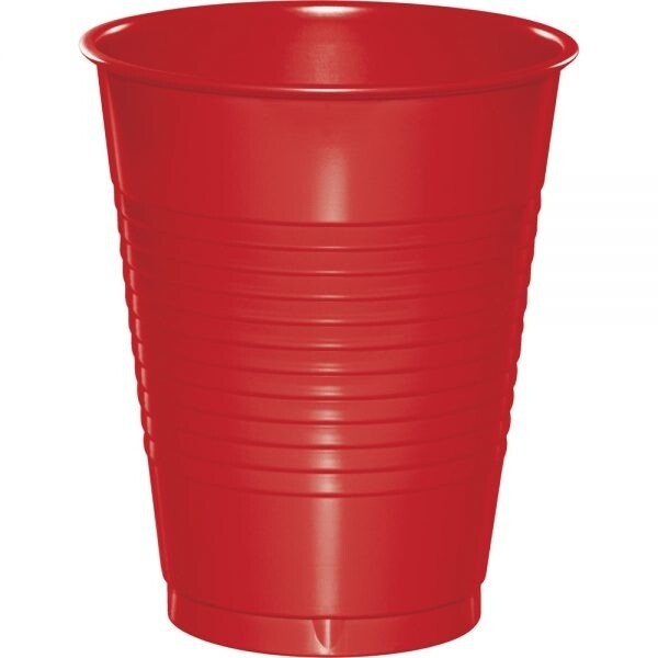 Plastic Cups - Classic Red - 16OZ.  - 20 PK