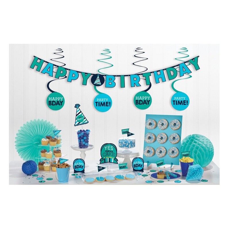 Decoration Kit - Blues - 17 pcs