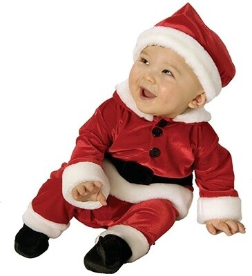 Child Costume - Velvet Santa - Newborn Size