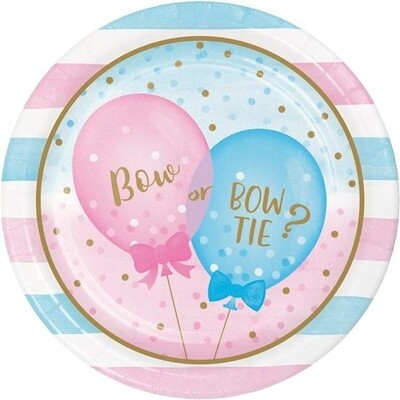 Plates - LN - Gender Reveal Balloons - 8 pk