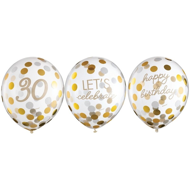 Balloons Latex Golden Age - 30th BDAY