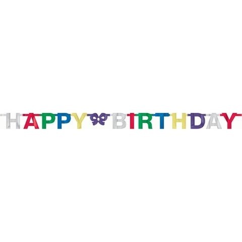 Banner - Happy Birthday - 4.75ft - 1pkg