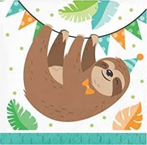 Napkins - BV - Sloth Party - 16pkg - 2ply