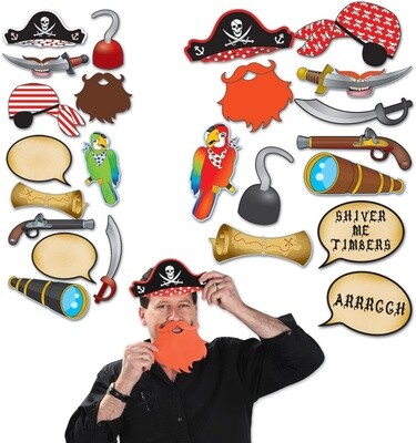 Photo Signs - Pirate - 12pcs