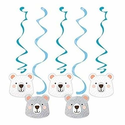 Dizzy Danglers - 1st Birthday Bear - 5pcs