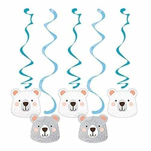 Dizzy Danglers - 1st Birthday Bear - 5pcs