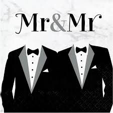 Napkins - LN - Mr &amp; Mr  - 16pkg - 2ply