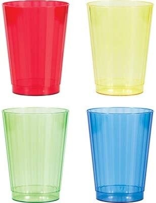 Tumbler Glasses - Plastic - 12oz - 12pkg
