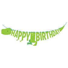 Banner - Boy Dino Party - 5.5ftx6&quot; - 1pc