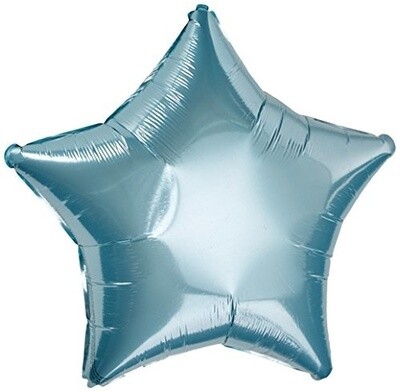 Foil Balloon - Pastel Blue - Star - 19&quot;