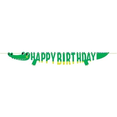 Banner - HBDAY - Alligator - 6.04 ft x 7.25 in
