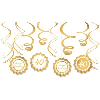 Decor Kit - 40th Golden Age Bday