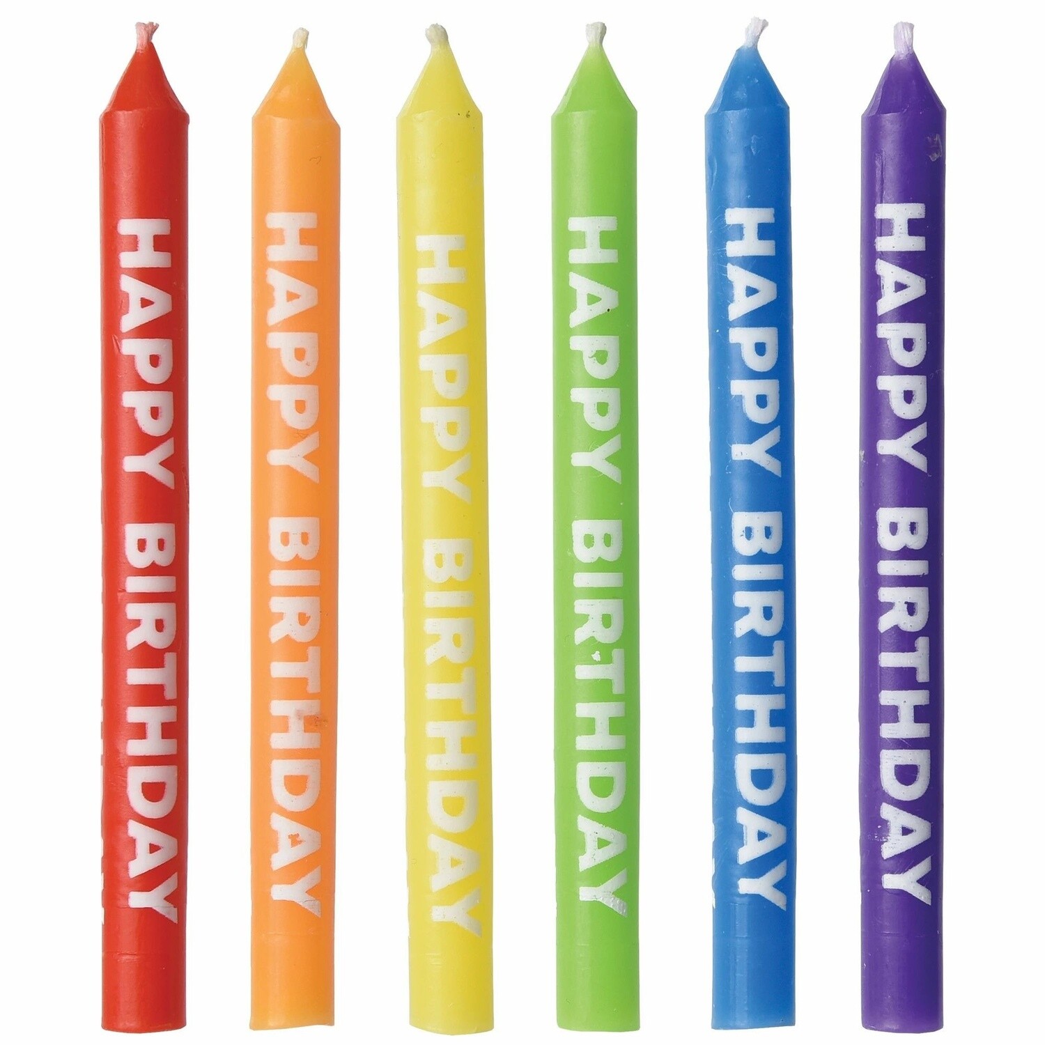 Candles - Birthday - Rainbow - 12 PK