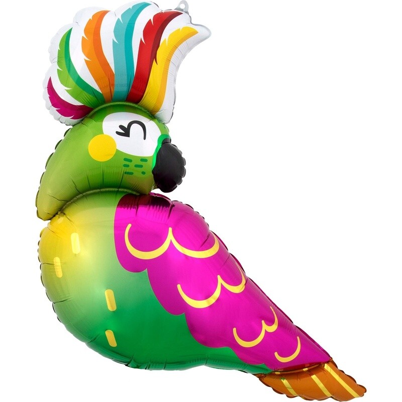 Foil Balloon - Supershape - Tropical Parrot - 30&quot;