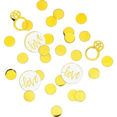 Confetti - White and  Gold wedding - 1 oz.