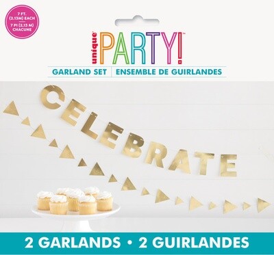Banner - Celebrate - Gold - 2 sets