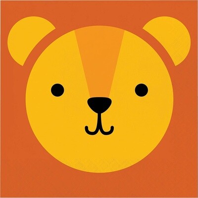 Napkins - LN - Lion Animal Faces - 16pkg - 2ply